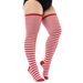 2025d Overknee-Socken aus Baumwolle mit Streifen für Damen in Übergröße_voghion.com