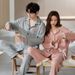 2024 Spring and Women's Pajamas Long Sleeve Pure Home Clothes Couple's Full Cotton Live Cardigan Autumn Set Thin Men_voghion.com