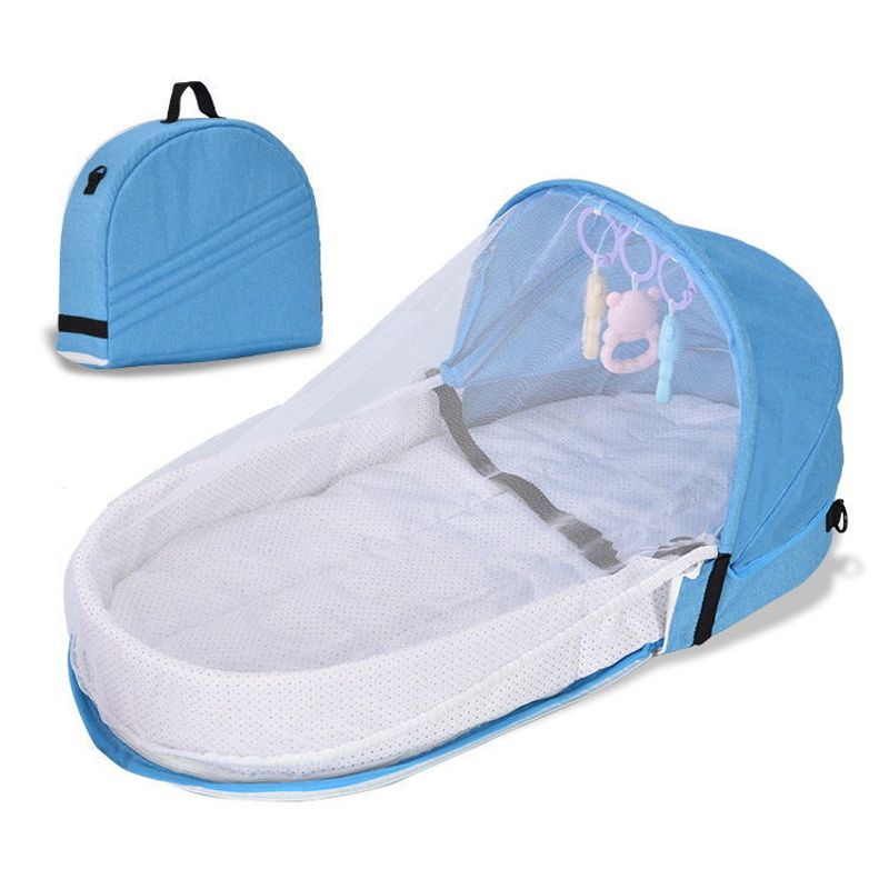 Kinderkleding handig opvouwbaar anti-druk babybed pasgeboren baby isolatie bionic reis babybed_voghion.com