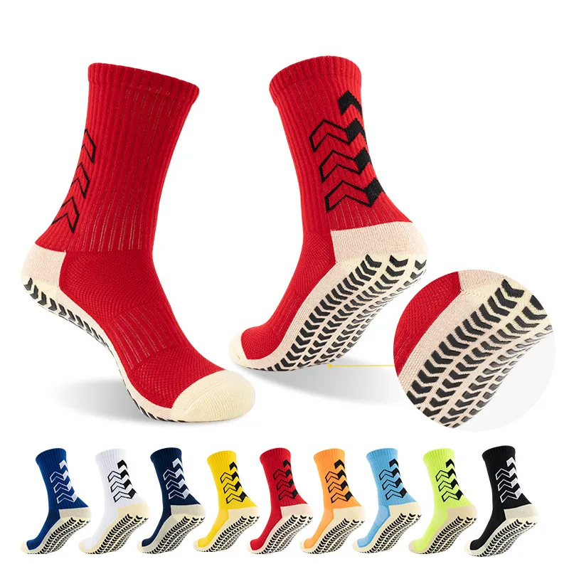 Men's Socks Arrow Dotted Non Slip Sports Socks Thick Towel Bottom Stockings Training Socks_voghion.com
