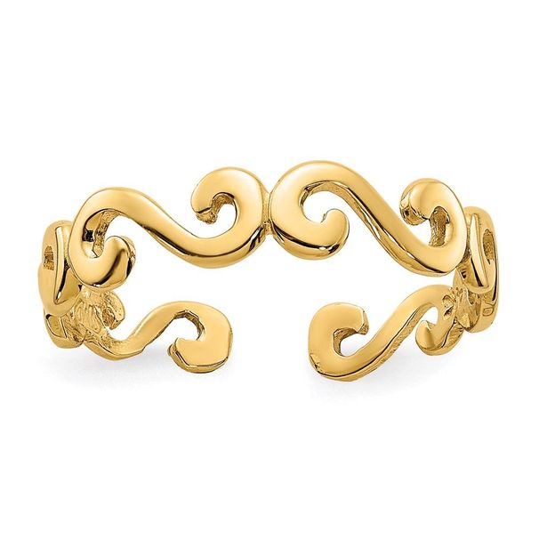 14k Swirl Toe Ring_voghion.com