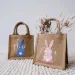 Personalized Jute Bag Custom Name Bunny Childrens Basket Easter Nest Egg Hunt Basket Boy Girl Sack Bucket 250318_voghion.com