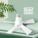 1 mennyezeti ventilátor lámpa határokon átnyúló új E27 csavaros szájú háztartási csendes kis ventilátor lámpa intelligens függő éttermi hálószoba ventilátor_voghion.com