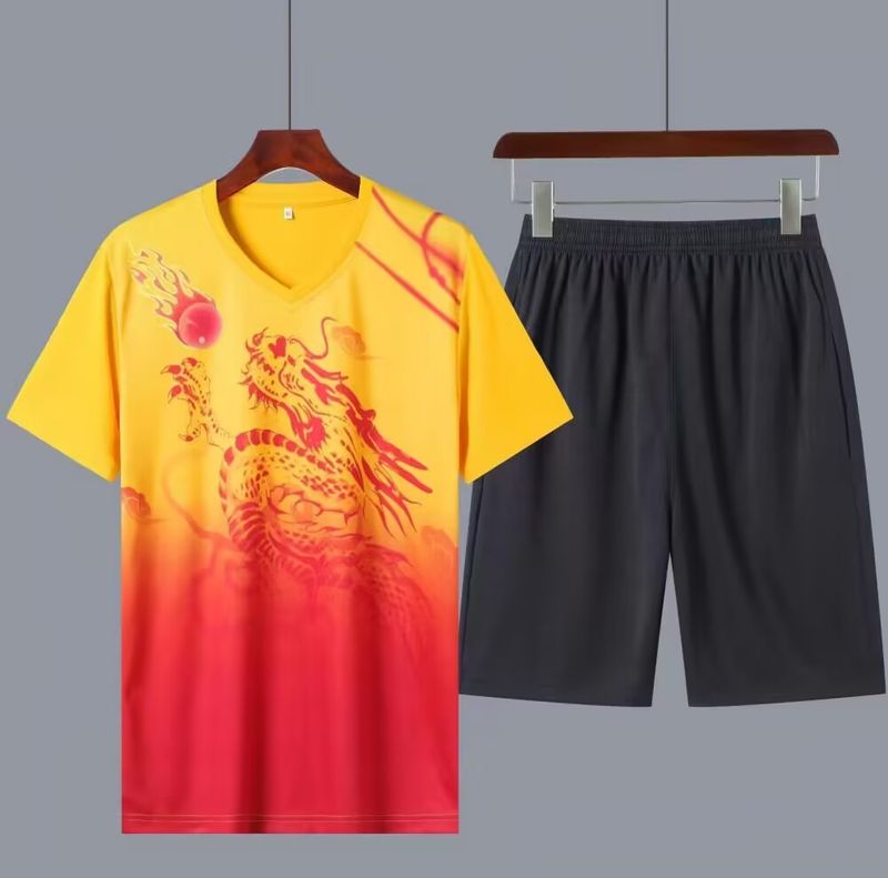 Men's Clothing   short-sleeved jerseys men's and women's competition training suits cross-border football suits dragon boat suits team uniforms_voghion.com