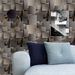 3D Line Self-Adhesive Sofa Background Wall TV Metal Grid PVC Wallpaper_voghion.com
