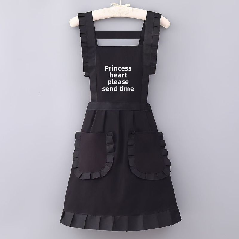 New Stylish Korean Version Kitchen Waist Apron Anti-Stain Home Cooking Breathable Nail Art_voghion.com