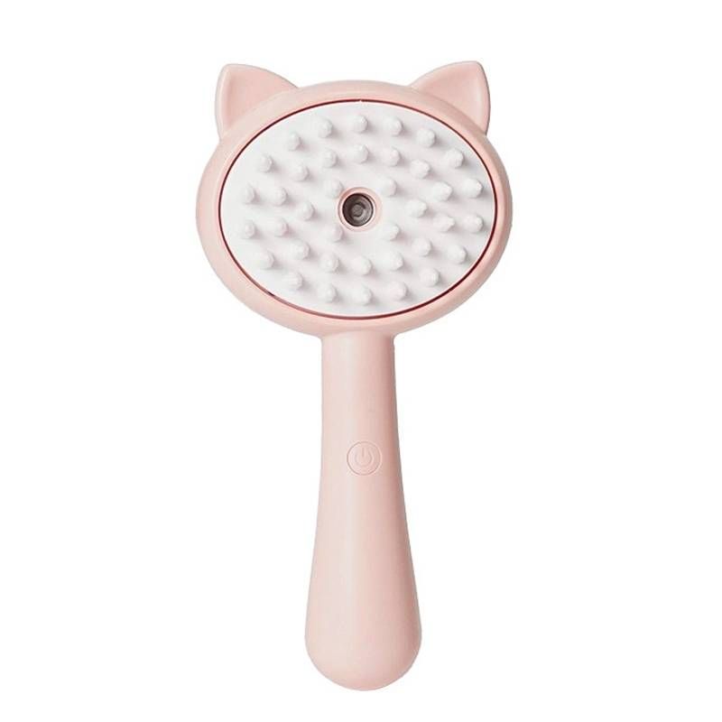 Haustier-Spray-Massagekamm Katzen Anti-Fliegende Haare Badebürste_voghion.com