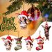 Christmas Merry Gremlins Gizmo Acrylic Santa Hat Pendant Decor Tree Xmas_voghion.com