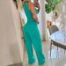 Autumn Women's Fashion Suit Set - Elegant Casual Polyester Pantsuit With Button Details In Black, Green, Sky Blue - S-XXL Size For Office & Daily Wear_voghion.com