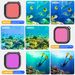 Wasserdichtes Gehäuse, 3er-Pack Filter, kompatibel mit Gopro Hero 13 12 11 10 9, Schwarz, 70 m Unterwasser-Schutzgehäuse, Tauchset_voghion.com