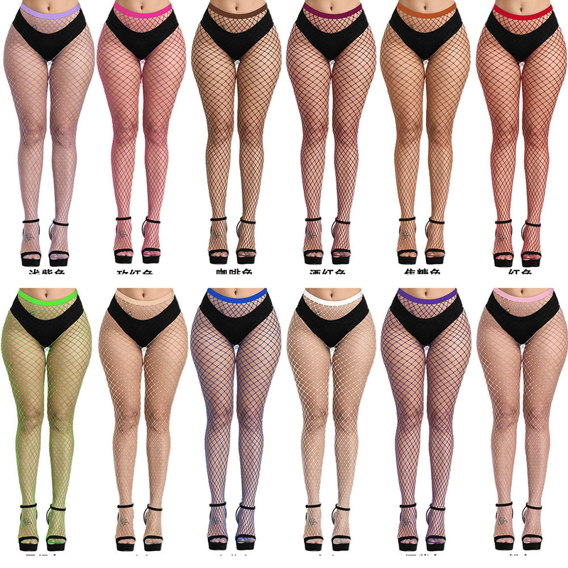 Unisex Super elastische große Netznetzsocken Zehenverschlüsselung Netzstrumpfhose Hipstersocken_voghion.com