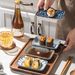 Stil japonez ceramică dreptunghiulară farfurie patru farfurii set de tacâmuri de uz casnic sub glazură culoare creativă sushi farfurie desert farfurie gustare farfurie_voghion.com