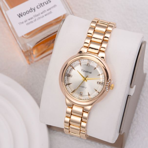 Modische Damen-Quarzuhr mit exquisiter Legierung, geeignet für geschäftliche, legere und vielseitige Anlässe_voghion.com