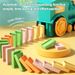 Domino Tokens Mexicain Kids Toys Electric Little Train Domino Building Block Toy Kids STEM Building Montessori Toys_voghion.com
