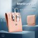 Ensemble de manucure 7 pièces/ensemble, coupe-ongles, outils de pédicure, cuillère à oreille en acier inoxydable, coupe-ongles, ciseaux, kit pour outils de manucure_voghion.com