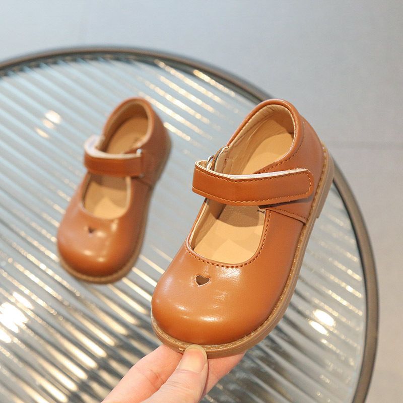 Black Boys And Girls Leather Shoes 2025 Spring New British Style Small Leather Shoes Children's Princess Shoes College Style Small Single Shoes_voghion.com