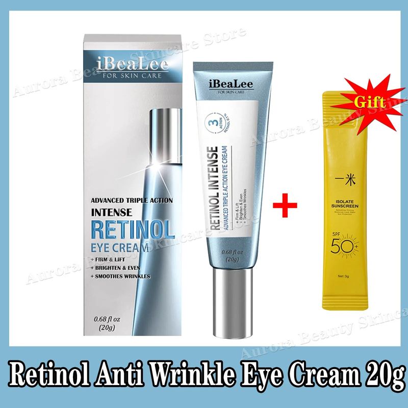 Skjønnhetspleiebutikk Rynke Retinol Anti-krem Oppstrammende Fjern mørke ringer Blekner Fine linjer Poser under øynene Anti-hovenhet Anti-aldring W -Hovenhet -aldring_voghion.com
