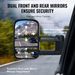 Towing Mirrors, Left & Right Pair Set For Chevrolet Silverado (1999-2007)/GMC/Cadillac, Tow Mirror With Plane & Convex Glass, Manual Contro_voghion.com