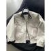 Retro Workwear Jacket Men's Stand Up Collar Jacket Cardigan Zipper Top Versatile Casual_voghion.com