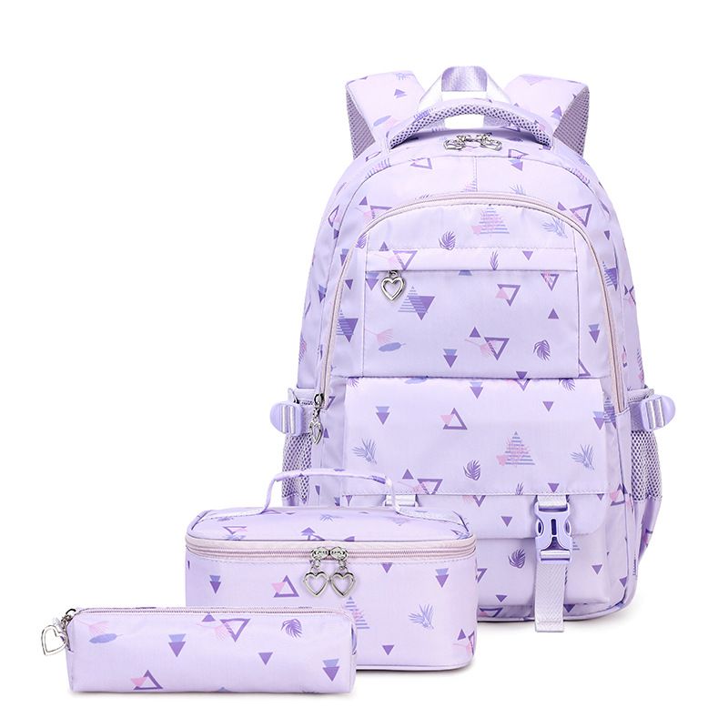 Kids Backpacks Girl's Schoolbag Ultra Light Weight Reducing Spine Protecting Children's Backpack Lunch Bag Three Piece Backpack Wholesale_voghion.com