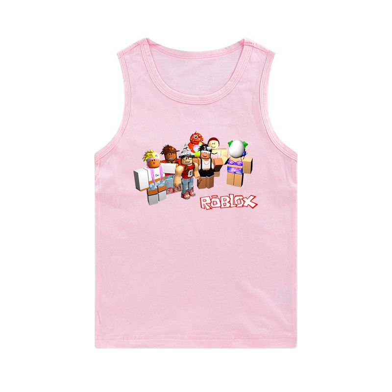 Printed large boys and girls sleeveless vest E376_voghion.com