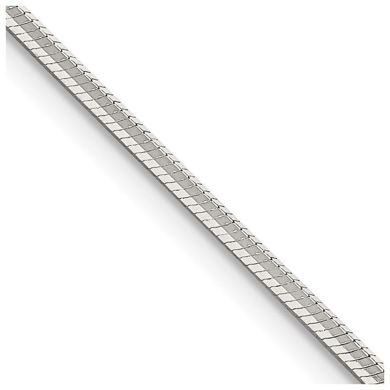 Sterling Silver 1.65mm Octagonal Snake Chain_voghion.com