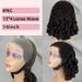 The wig is full of real hair shorts13*4 full frontal bobo human hair loose wave lace frontal 100% human hair 14in_voghion.com