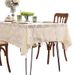 Summer New Tulip Jacquard Tablecloth Beige Lace Tablecloth Literary High End Dining Table Desk_voghion.com