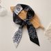 Style Printed Narrow Long Korean Trend Women's Small Scarf Light Luxury Ribbon Headscarf_voghion.com