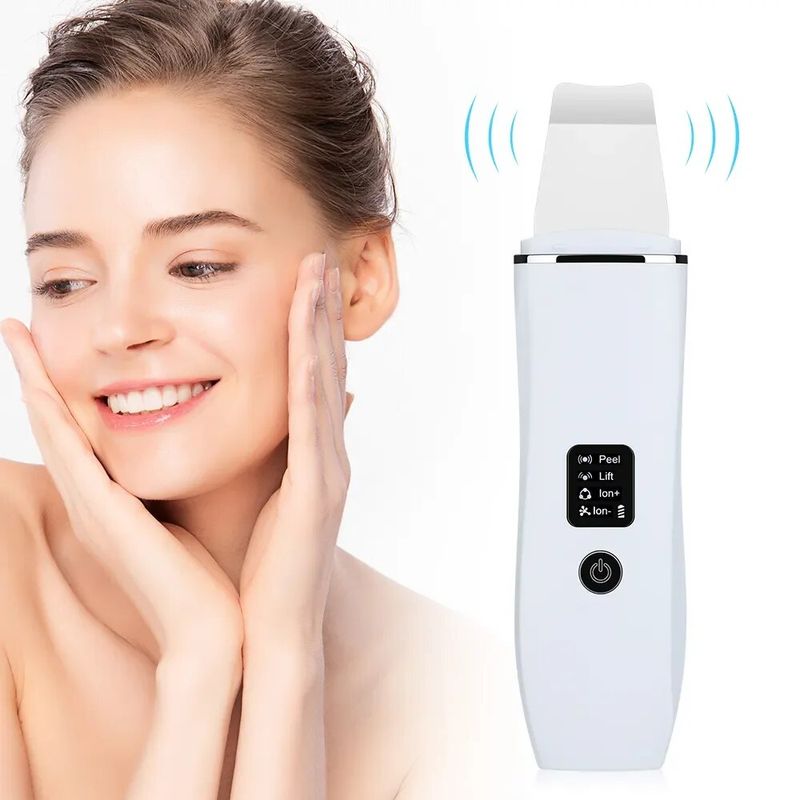 Hautwäscher, Peeling, Komedonendrucker, Tiefenreinigung des Gesichts, Ultraschall-Ionen-Akne-Porenreiniger, Gesichtsschaufel_voghion.com