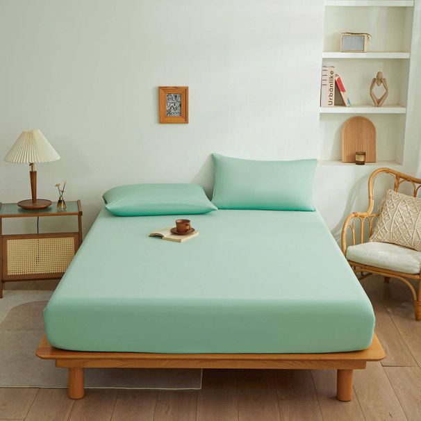 Fitted Sheet Three Piece Set, Bedspread And Pillowcase 2023 New Simmons Mattress Protector, Milk Silk Mattress Cover Wholesale_voghion.com