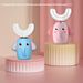 Brosse à dents électrique en forme d'éléphant pour enfants – Poils en silicone souple, nettoyage à 360°, chargement USB, sans danger pour les enfants de 2 à 12 ans (avec lumière LED et musique)_voghion.com
