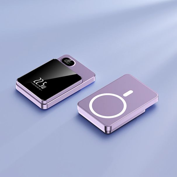 Batterie externe magnétique sans fil à charge rapide, ultra fine, portable, 20 000 mAh_voghion.com