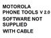 Câble de données USB pour téléphone portable Motorola (E1, E550, V600, V547) : entretoise manquante_voghion.com