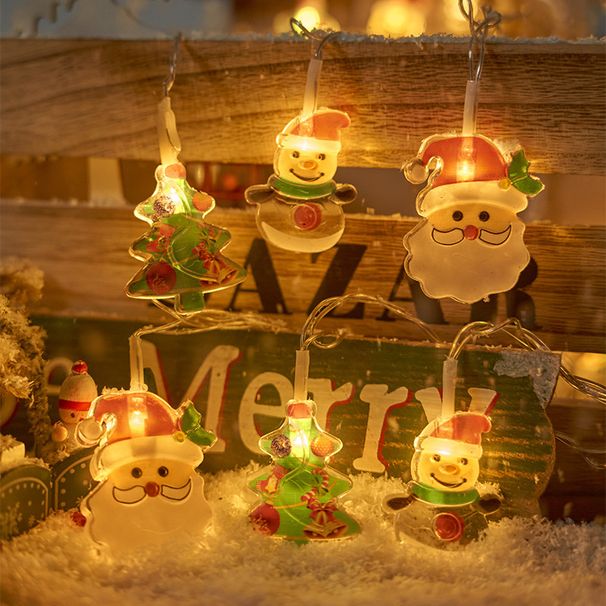 Guirlande lumineuse LED festive de Noël – Lumières décoratives blanc chaud pour sapin de Noël, maison et vitrines_voghion.com