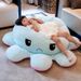 Face-Changing Plush Pillow Toy Reversible Fabric Doll Giant Double-Sided Octopus_voghion.com