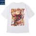 C&JAmerican Oversize Short Sleeve T-shirt Men's Fashion Plus Size Men's Couple bf Loose 2023 Half Sleeve Fashion_voghion.com