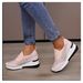 Plus Size Wedge 2023 Spring New Rhinestone Hidden Shoes High Heel Slip-On Casual Sneakers For Women_voghion.com
