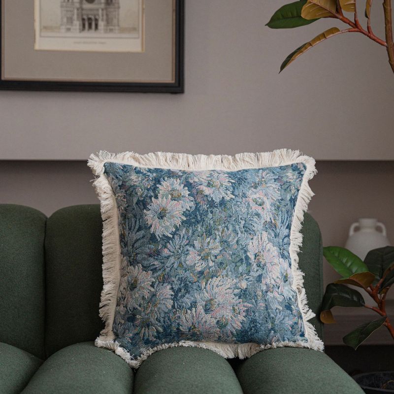 Sofá multicolor de jacquard americano, almohada, cojín para cabecera, cojín para sala de estar, silla, coche sin núcleo_voghion.com