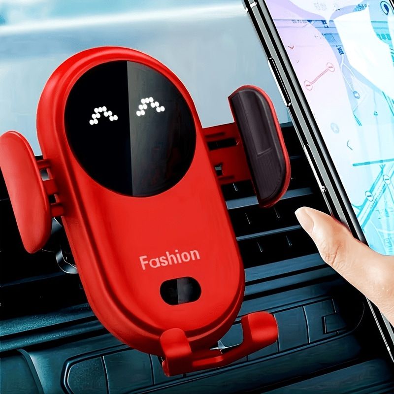 15W Magnetic Car Charger3 - Wireless Fast Charging Phone Mount3 For IPhone 16/15/S24 Ultra1, Universal Air Vent Clip1 With Strong Grip3_voghion.com