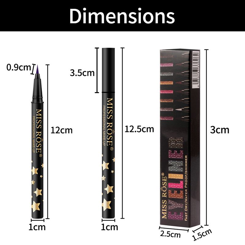 Colored Eyeliner Pen, Eyeliner Liquid, Purple Waterproof, Non-smudge, Long-lasting Eyeliner Liquid Pen_voghion.com