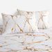Platinum Marble Art 3D-Bettvolant – Hochwertiges Polyester-Spannbettlaken mit elegantem Design (luxuriös und langlebig) – perfekt für die moderne Einrichtung des Hauptschlafzimmers_voghion.com