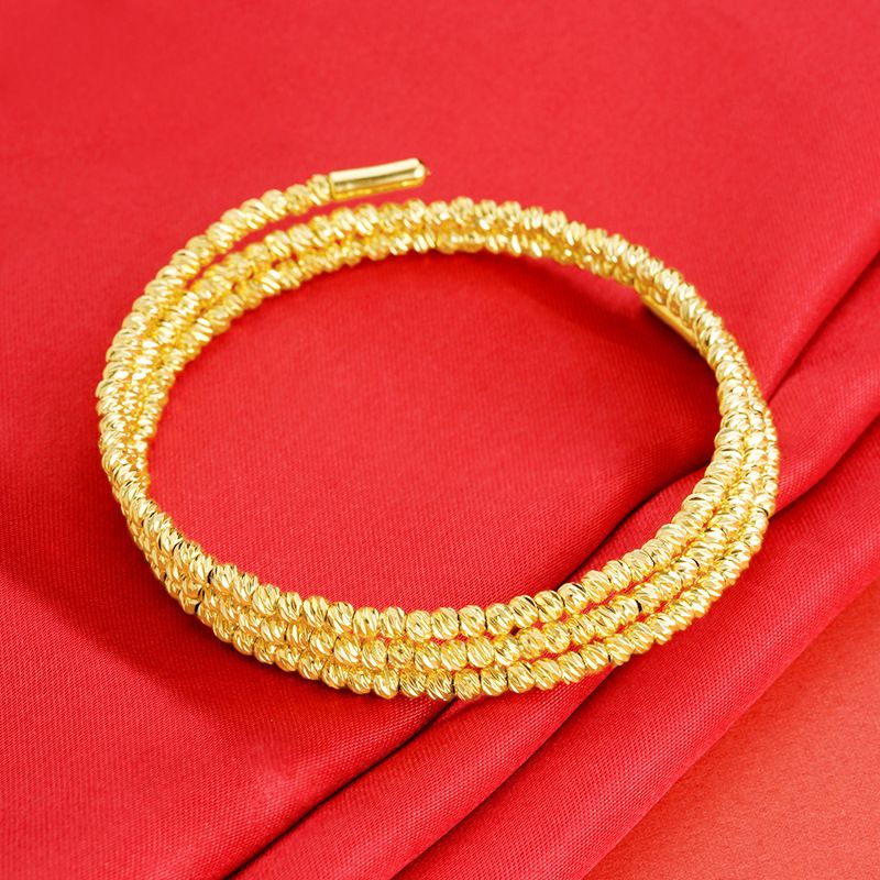 Vietnamesisches Sha Jin für Mädchen, hochwertig, langlebig, farblose Sprungkraft, Starburst, funkelndes Perlenarmband-Kopfstück_voghion.com