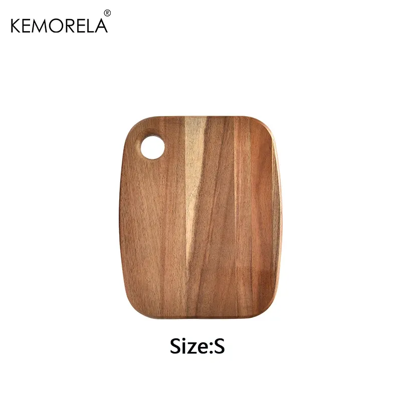 1PC Acacia Wood Home Kitchen Vegetable Meat Fruit Cutting Board Outdoor Camping Portable Accessories_voghion.com