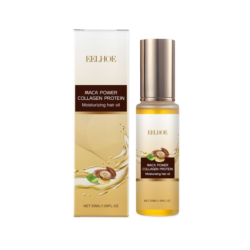 Olio essenziale per la cura dei capelli al collagene, capelli profondamente nutrienti e riparatori, luminosità leggera dei capelli_voghion.com