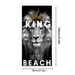 Asciugamano da spiaggia King Of The Beach in fibra ultrafine - Super assorbente e ad asciugatura rapida (multiuso, leggero, anti-sabbia)_voghion.com