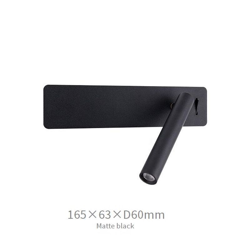 Wall Mounted Reading Light - Adjustable Rotatable LED Bar Lamp With Switch, Minimalist Design For Bedroom, Hotel & Living Room_voghion.com
