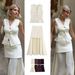 Women's Clothing Fashion Gold Button Knitted Vest Pleated Skirt Suit_voghion.com