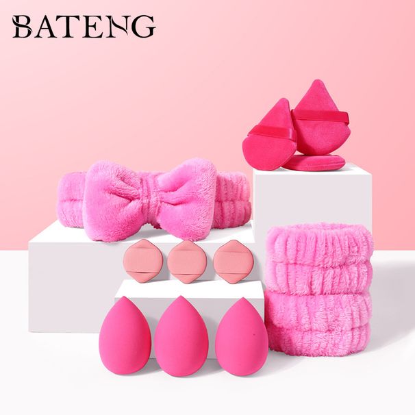 Makeup Tools & Accessories Combination Coral Fleece Hairband Studio Sponge Powder Puff Does Not Absorb Powder Q Elastic Air Cushion_voghion.com