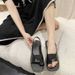 Women's New Square Toe Casual Stretch Sandals_voghion.com